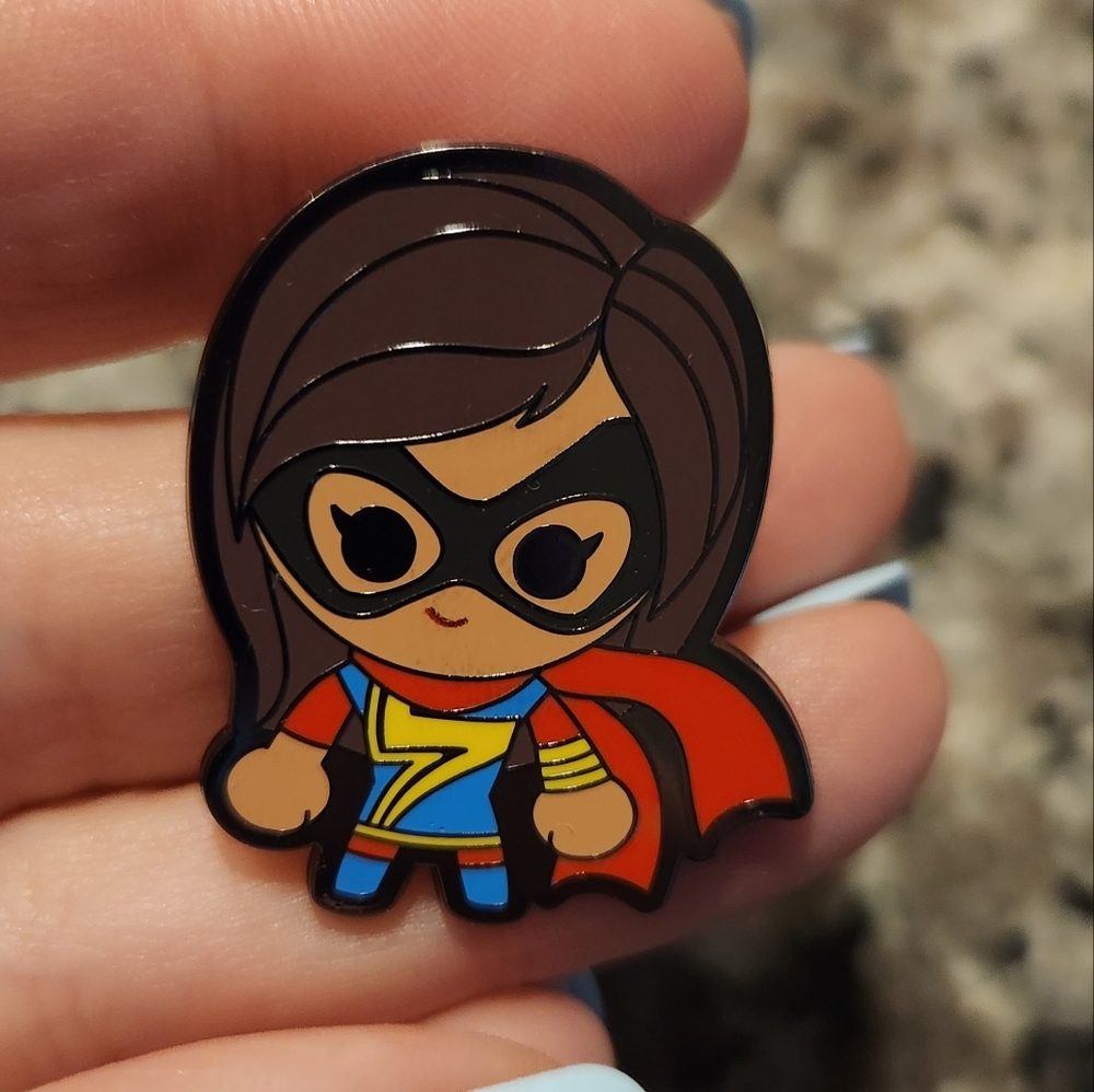 (5 For $30) Disney Pin Marvel Chibi Kawaii Ms Marvel Series 2 Pin